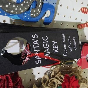 Santa Chimney Doorknob Sign